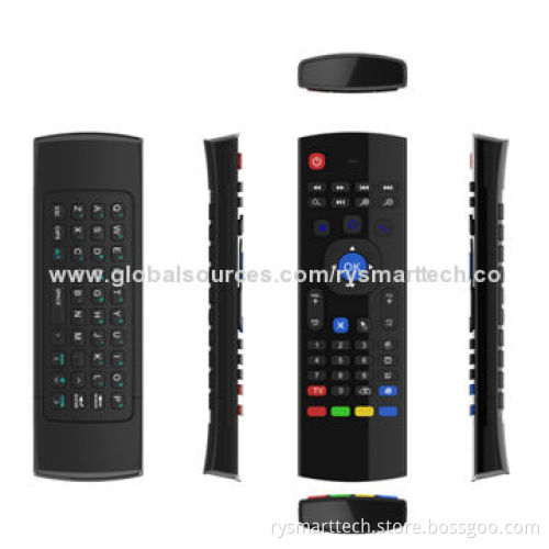 Gyroscope Wireless Air Mouse with Full Keyboard for Android TV Box